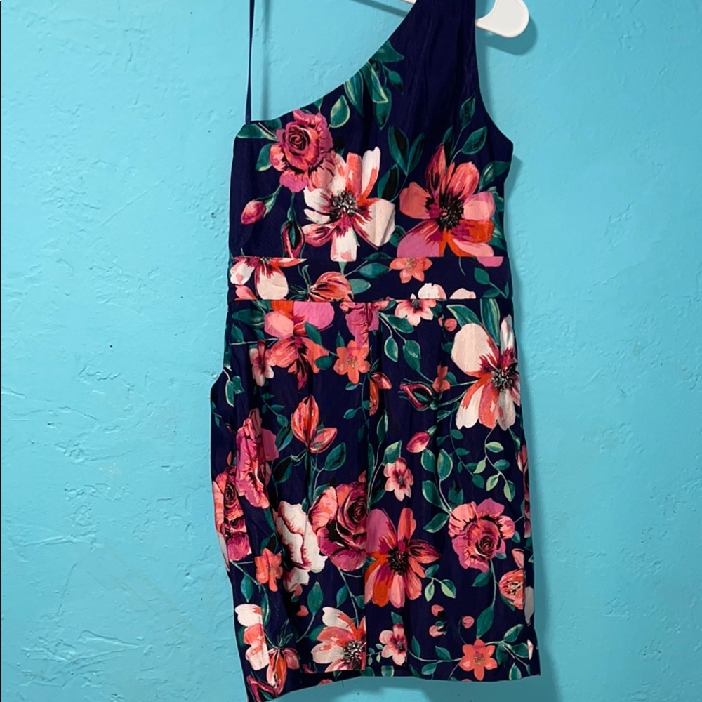 Eliza J One-Shoulder Floral Dress - size 6 - Picture 6 of 6